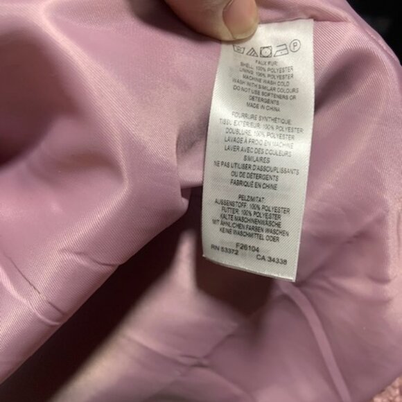 French Connection Women's Teddy Faux Fur Fuzzy Lined Dusty Shaggy Coat - Size M - Picture 5 of 7